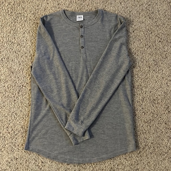 Zara Shirts Mens Zara Henley Long Sleeve Poshmark